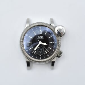 オリス フライトタイマー デイデイト 黒文字盤 社外革/AT 7568 買取実績【買取日：2026年1月8日】