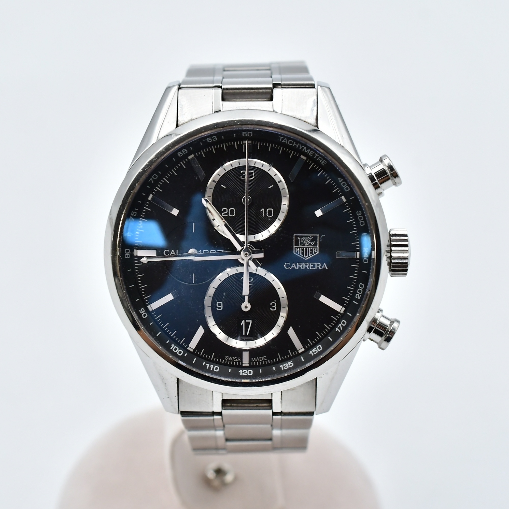 タグホイヤー カレラ キャリバー1887 黒文字盤 SS/AT Bランク