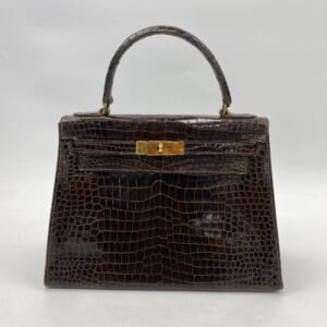 エルメス ケリー28 ブラウン系 クロコ GD金具 買取実績【買取日：2026年1月27日】