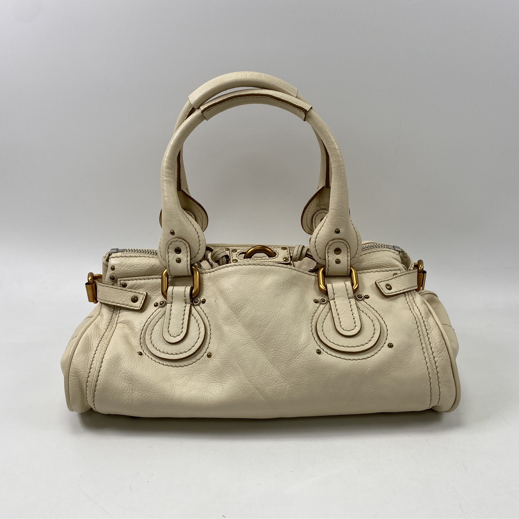 クロエ パディントン ハンドバッグ アイボリー レザー 買取実績【買取