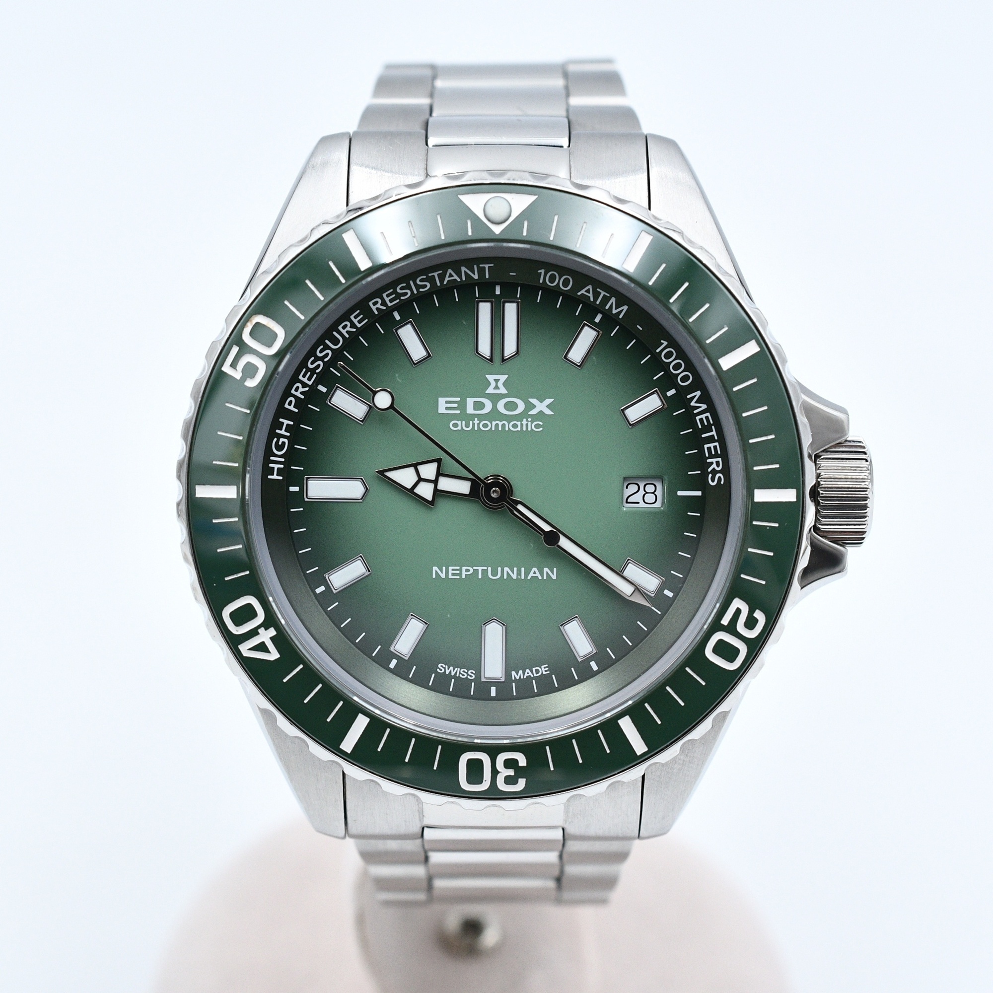 エドックス スカイダイバーネプチュニアン グリーングラデーション文字