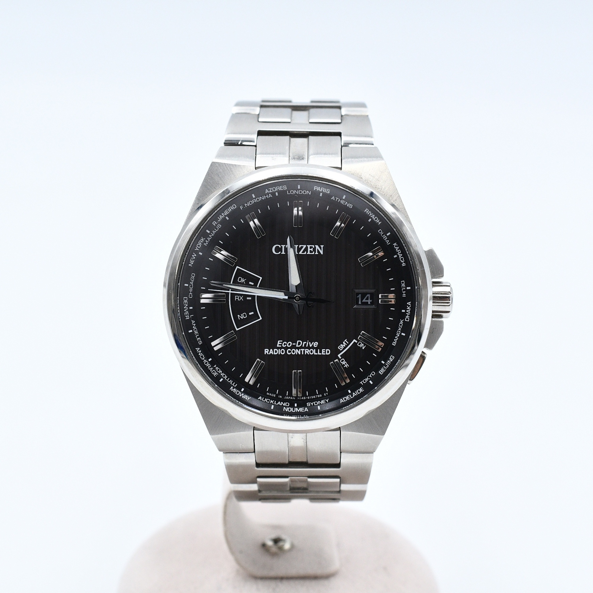 シチズン エコドライブ パーフェックスマルチ3000 黒文字盤 SS/ソーラー Bランク