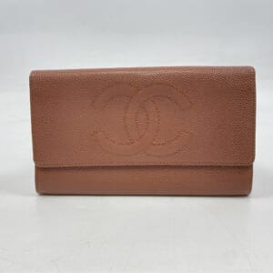 シャネル 二つ折り長財布 ブラウン キャビアスキン 買取実績【買取日：2025年10月17日】