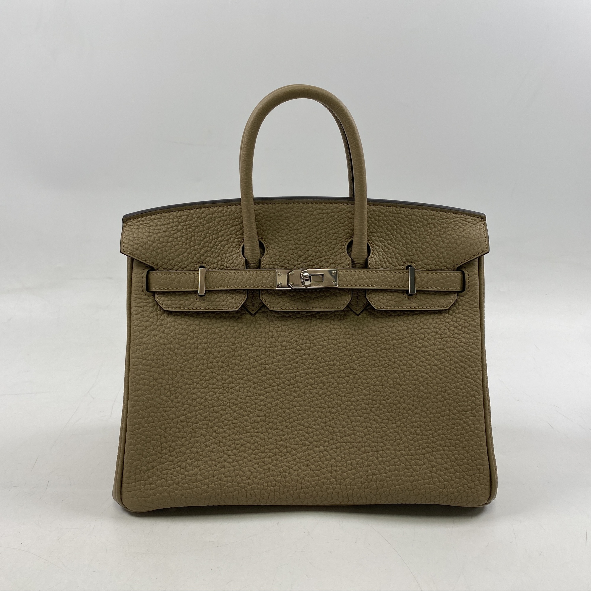 エルメス バーキン25 トゴ ベージュマルファ SV金具 W刻印 Aランク