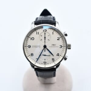 IWC ポルトギーゼ クロノグラフ シルバー文字盤 SS×革/AT IW371417 買取実績【買取日：2026年1月18日】