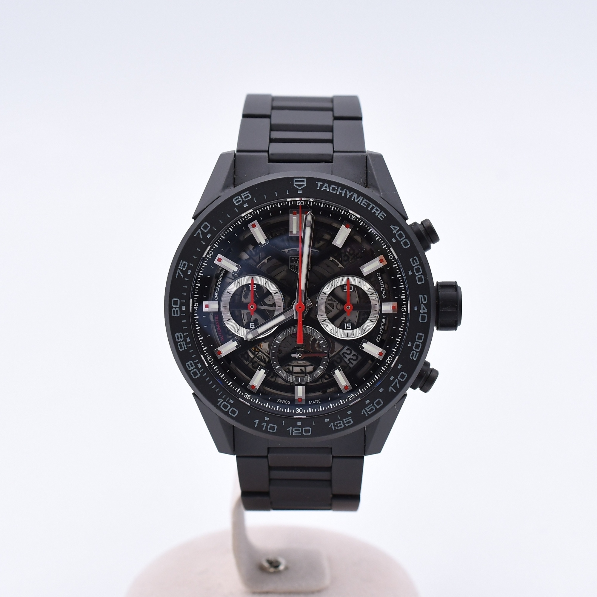 タグホイヤー カレラ ホイヤー02 クロノグラフ スケルトン文字盤 Ti/AT ABランク