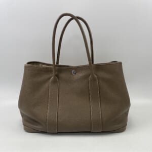 エルメス ガーデンパーティPM エトゥープ ネゴンダ SV金具 □N刻印