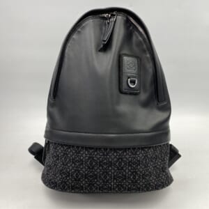 ロエベ バックパック アナグラムジャガード×レザー 黒 買取実績【買取日：2026年1月23日】