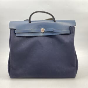 エルメス エールバッグMM トワルオフィシエ×レザー SV金具 黒 □F刻印 買取実績【買取日：2025年11月7日】