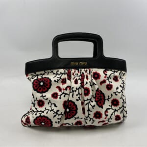 ミュウミュウ 2WAYハンドバッグ ホワイト×レッド×ブラック キャンバス×レザー 買取実績【買取日：2026年1月6日】