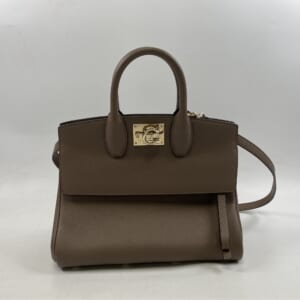 サルヴァトーレ フェラガモ スタジオ スモールハンドバッグ ブラウン レザー DH-21　H159 買取実績【買取日：2026年1月7日】