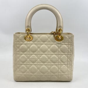 ディオール レディディオール ミディアム カナージュ アイボリー ラムスキン 買取実績【買取日：2026年1月20日】
