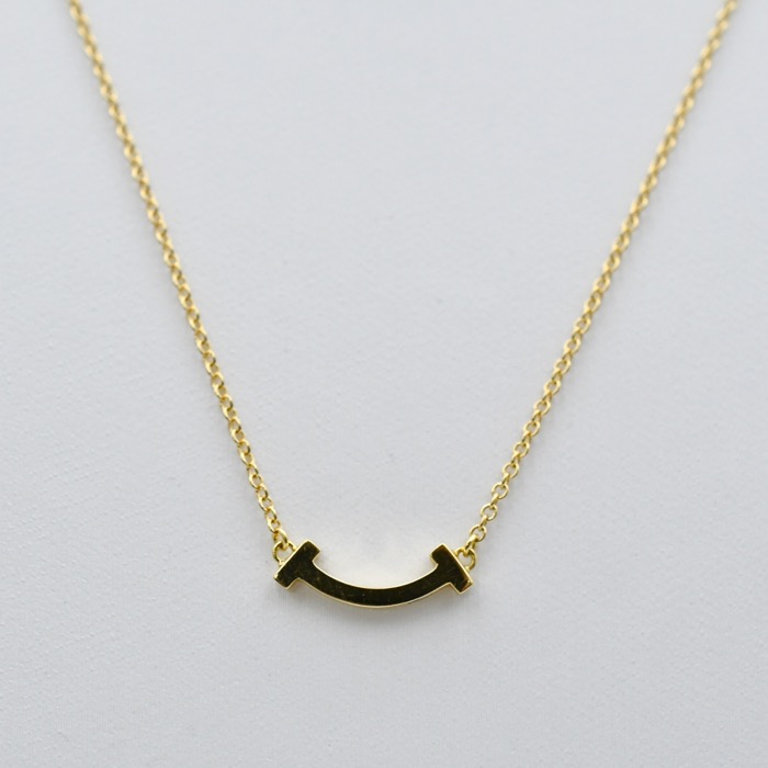 ティファニー Tスマイルミニ ネックレス K18YG 買取実績【買取日：2023