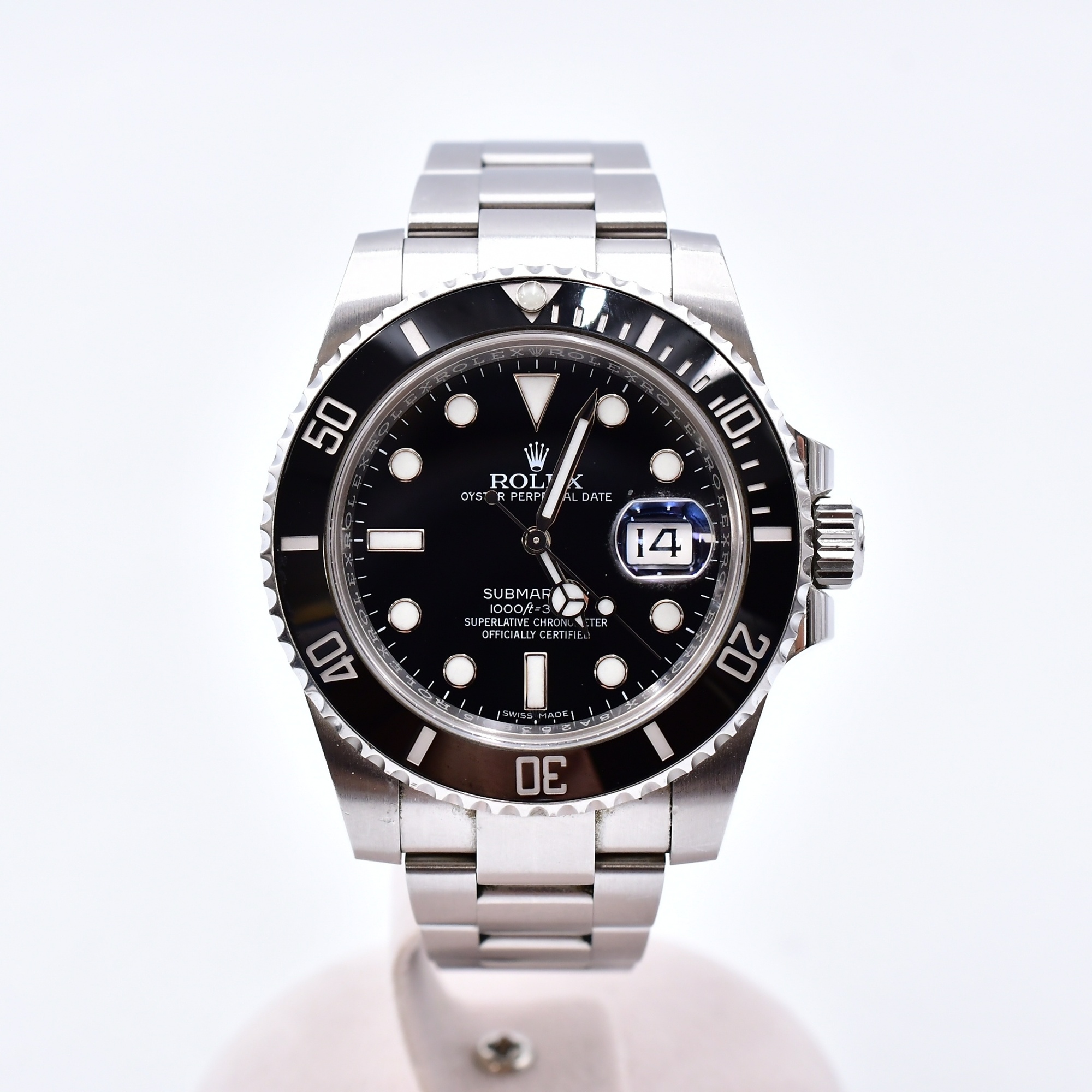 ロレックス サブマリーナーデイト 黒文字盤 SS/AT Bランク
