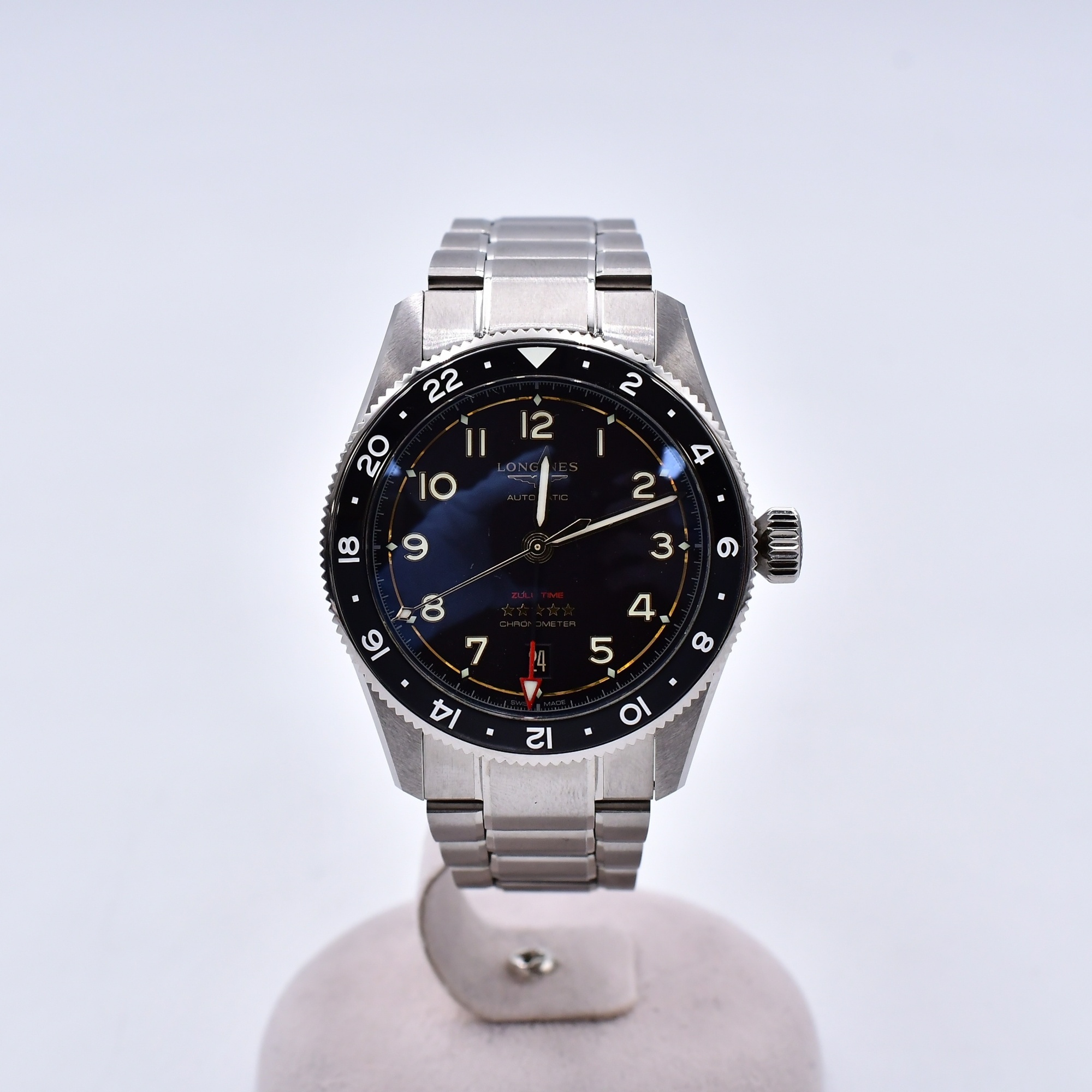 ロンジン スピリット 黒文字盤 SS×CE/AT Bランク