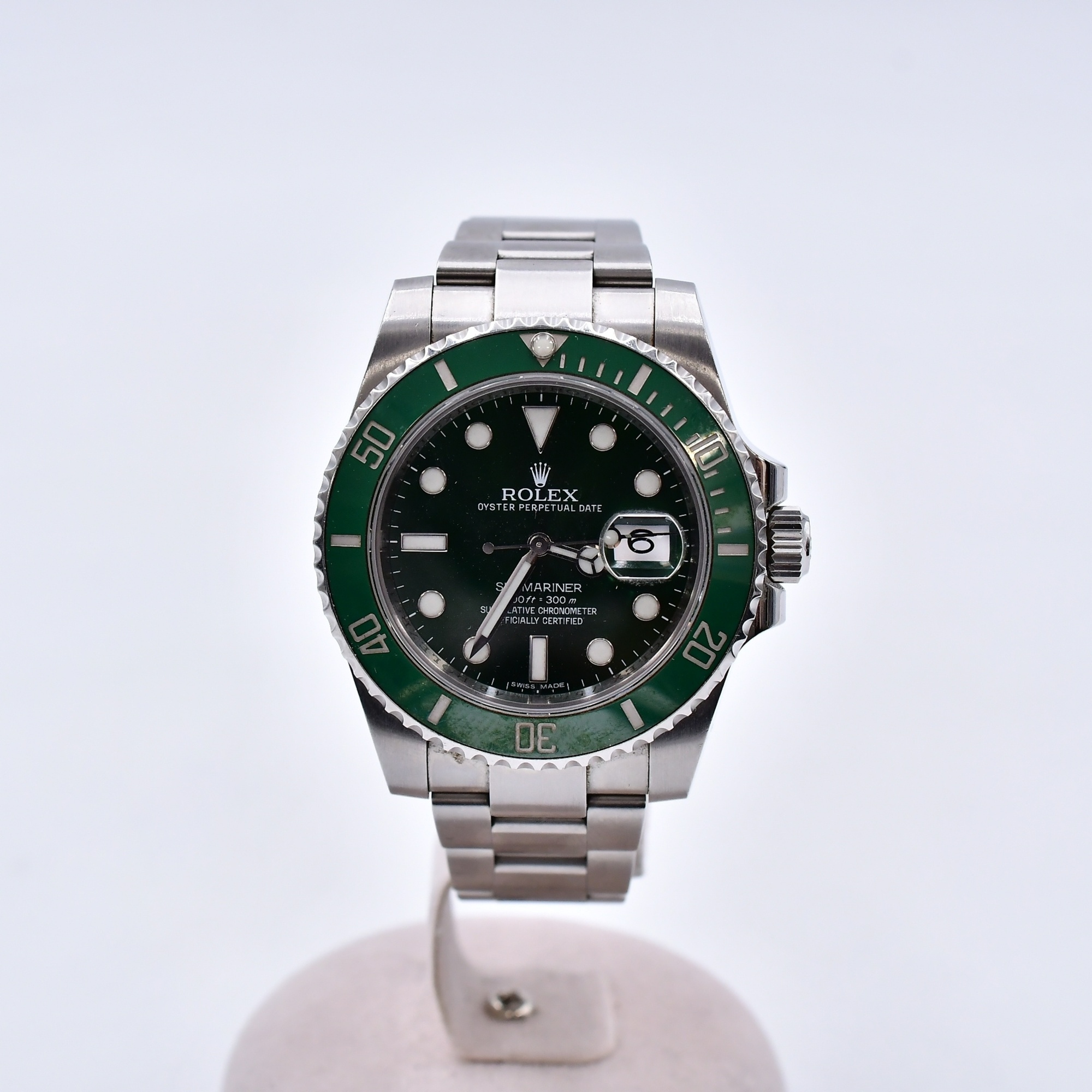ロレックス サブマリーナーデイト グリーン文字盤 SS/AT Bランク