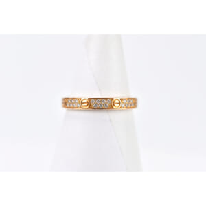 カルティエ ミニラブリング パヴェダイヤ Au750PG #47 CRB4218147 買取実績【買取日：2026年1月29日】