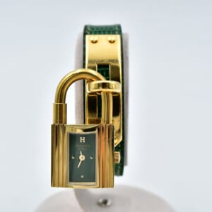 エルメス ケリーウォッチ グリーン文字盤 GP×リザード/QZ 〇Y刻印 買取実績【買取日：2026年3月18日】