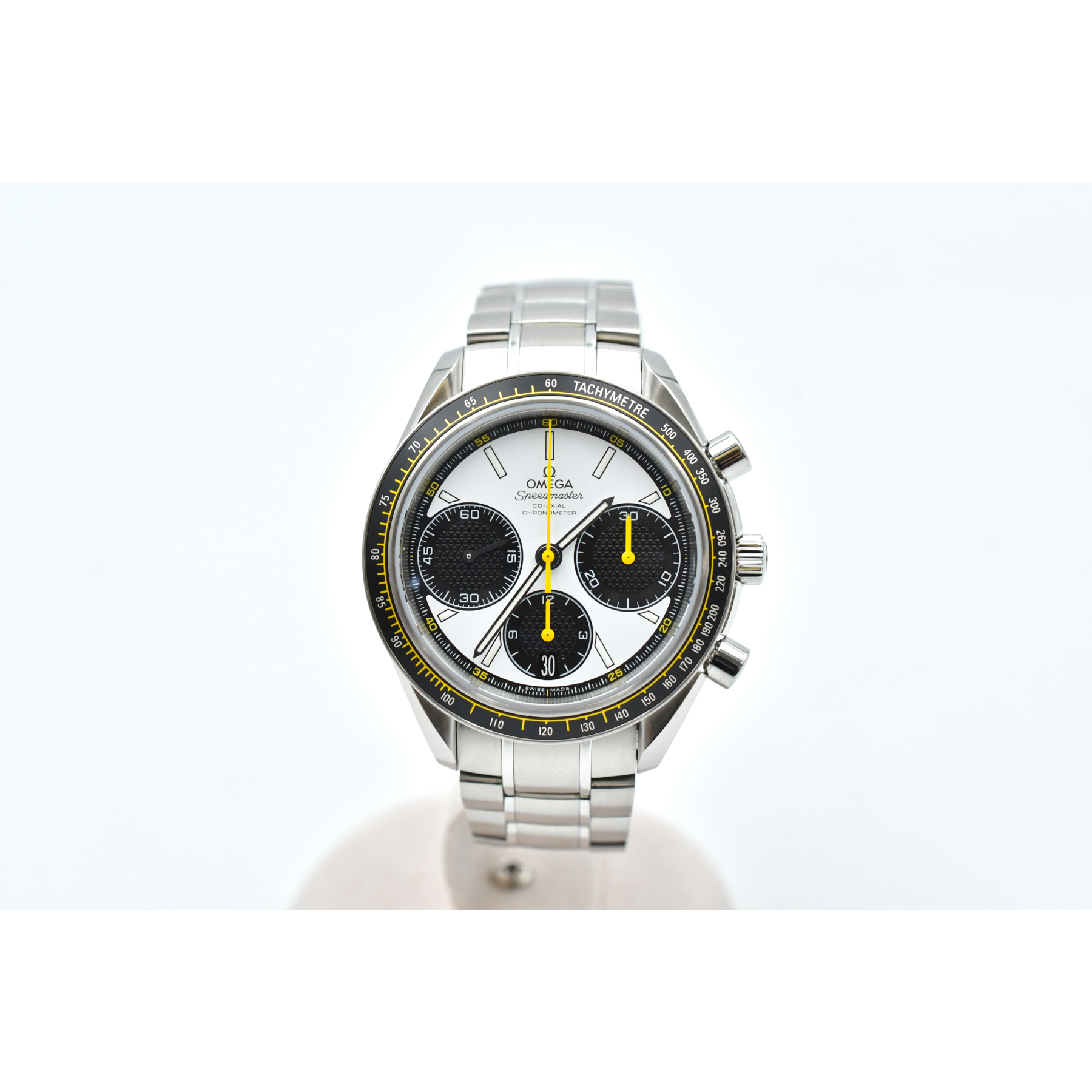 オメガ スピードマスター レーシング 白×黒文字盤 SS/AT ABランク
