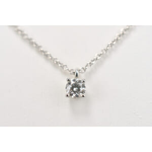 ティファニー ソリティアダイヤネックレス Pt950 0.2ct H/VVS1/3EX/N 買取実績【買取日：2026年2月6日】