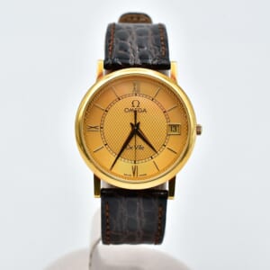 オメガ デヴィル ゴールド文字盤 YG×革/QZ 買取実績【買取日：2026年1月31日】