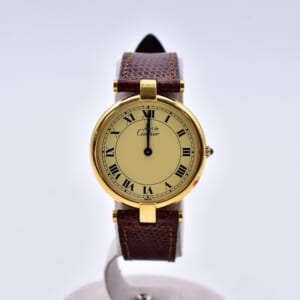 カルティエ ヴァンドーム アイボリー文字盤 革×925GP/QZ 買取実績【買取日：2026年2月21日】