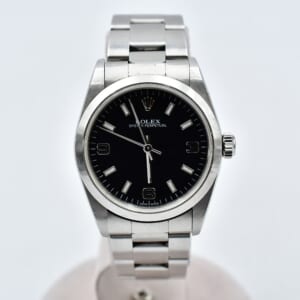 ロレックス オイスターパーペチュアル 黒文字盤 SS/AT 77080 買取実績【買取日：2026年2月23日】