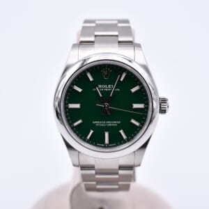 ロレックス オイスターパーペチュアル 緑文字盤 SS/AT 277200 買取実績【買取日：2026年2月22日】