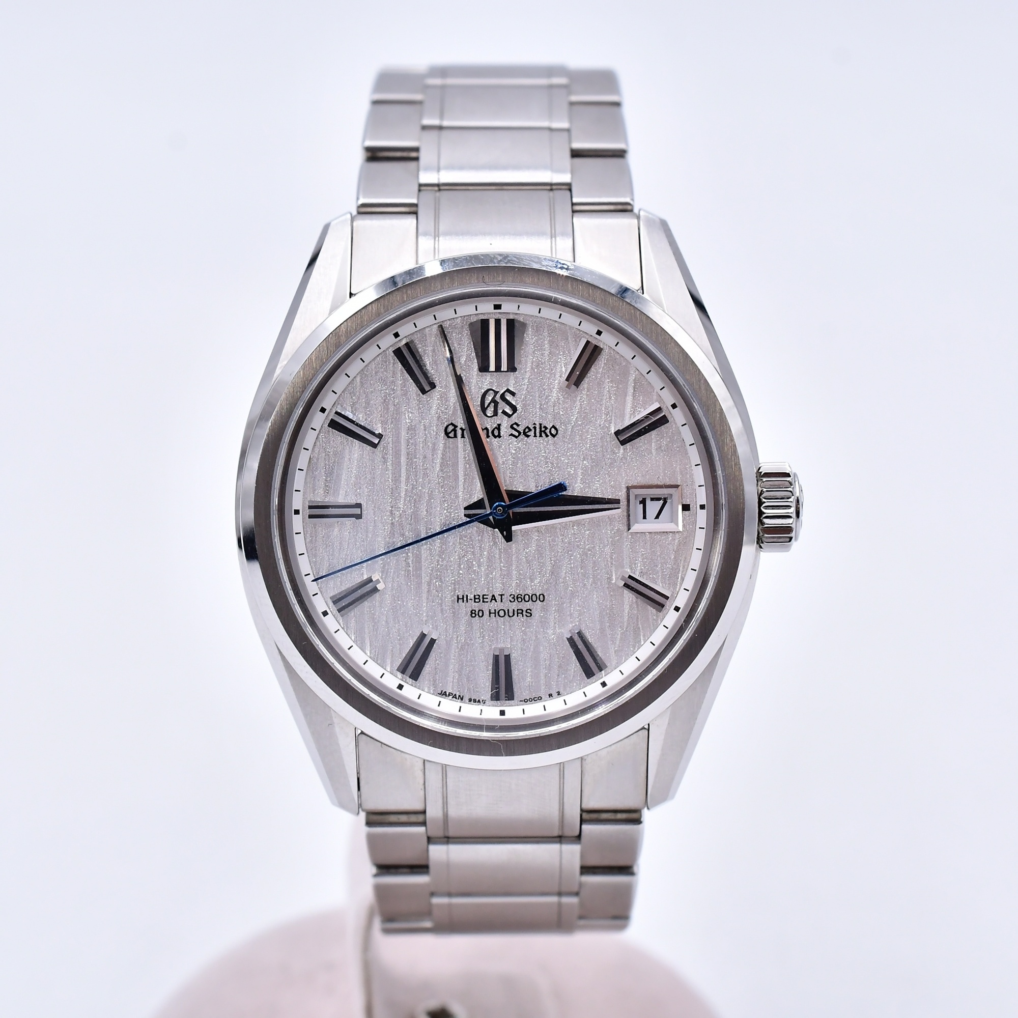 グランドセイコー エボリューション9 メカニカルハイビート 白樺文字盤 革×SS/AT Aランク