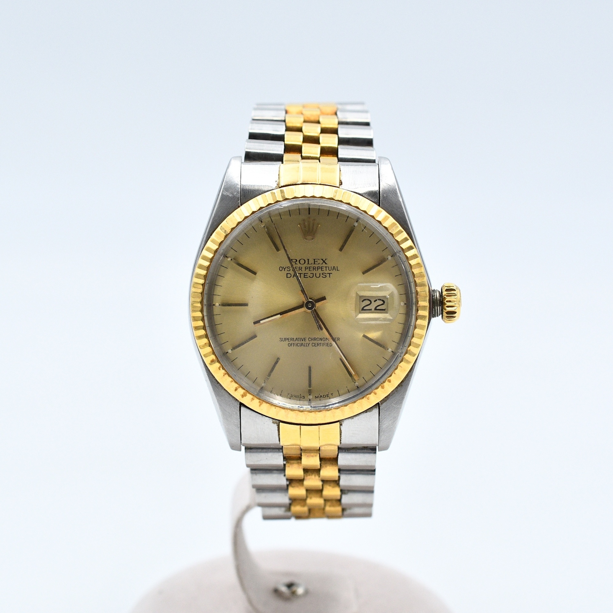 ロレックス デイトジャスト シャンパン文字盤 ジュビリーブレス SS×YG
