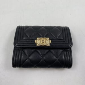 シャネル 2つ折り財布 キャビア 黒 GD金具 買取実績【買取日：2026年1月30日】