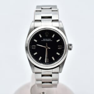 ロレックス オイスターパーペチュアル 黒文字盤 SS/AT 77080 買取実績【買取日：2026年2月23日】