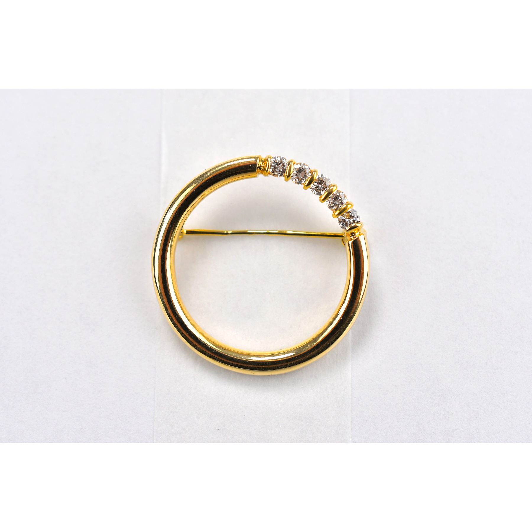 ティファニー ブローチ ダイヤ K18 Bランク