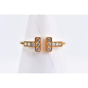 ティファニー Tワイヤー ダイヤ リング Au750PG 買取実績【買取日：2026年2月2日】