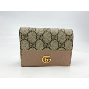 グッチ GGマーモント コンパクトウォレット PVC×レザー ピンクベージュ 658610 買取実績【買取日：2026年2月7日】