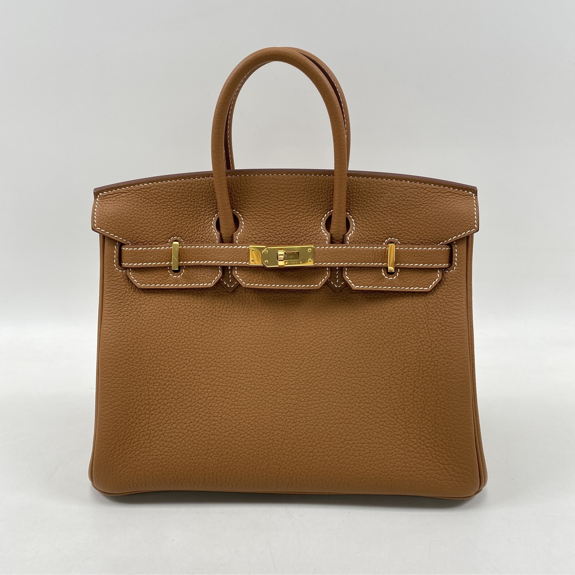 エルメス バーキン25 トゴ ゴールド U刻印 GD金具 Aランク