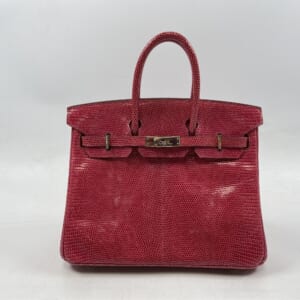 エルメス バーキン25 濃いピンク系 リザード □M刻印 SV金具 買取実績【買取日：2026年1月31日】