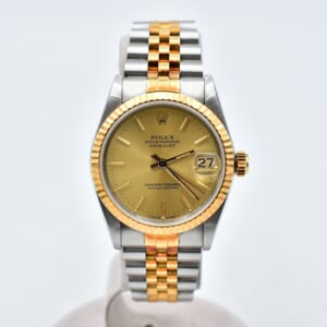ロレックス デイトジャスト シャンパン文字盤 SS×YG/AT 68273 買取実績【買取日：2026年2月8日】