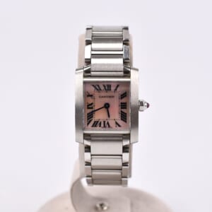 カルティエ タンクフランセーズSM ピンクシェル文字盤 SS/QZ W51028Q3 買取実績【買取日：2026年2月23日】