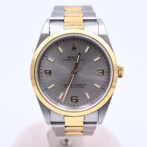 ロレックス オイスターパーペチュアル グレー文字盤 SS×YG/AT 14203M 買取実績【買取日：2026年2月20日】