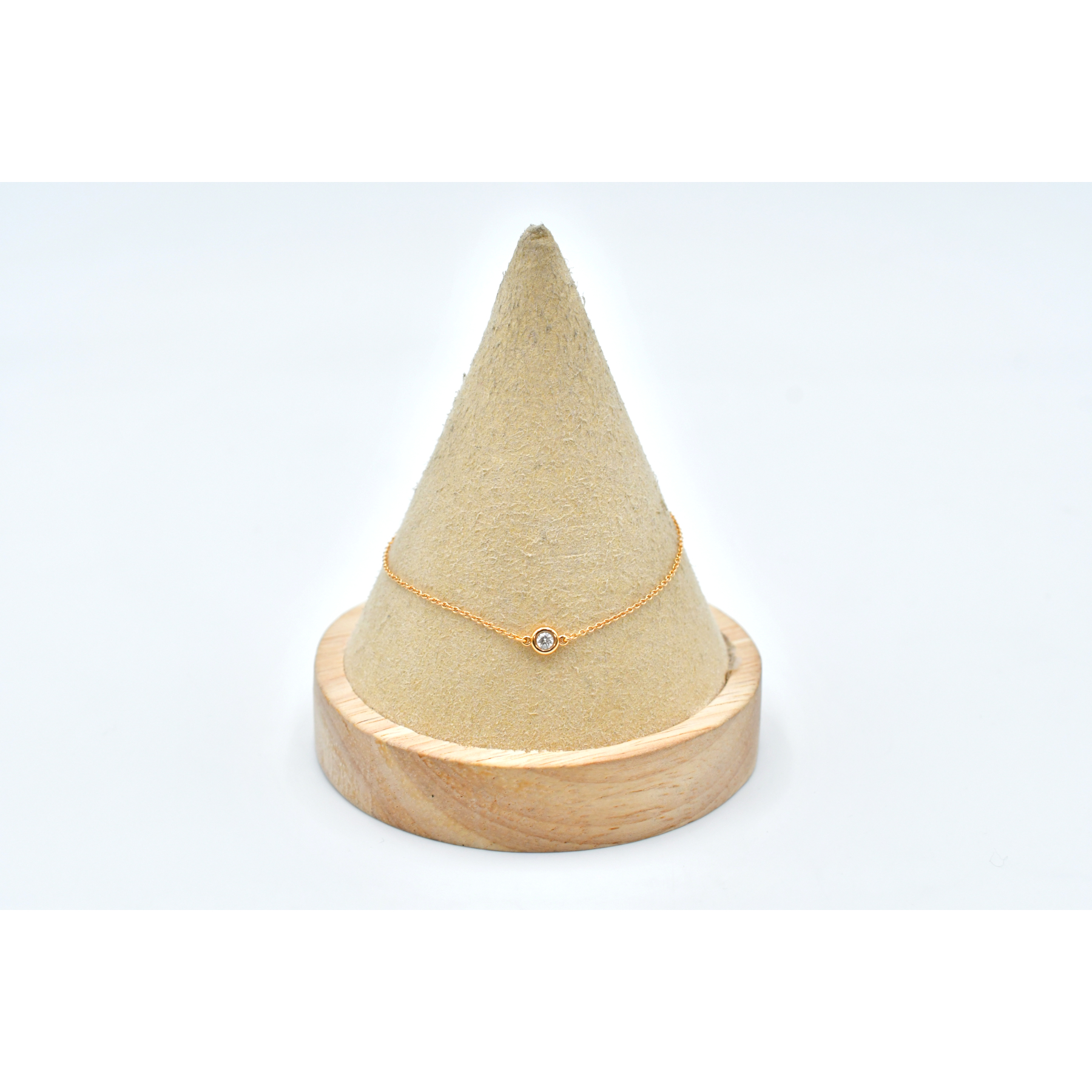 ティファニー バイザヤード ブレスレット K18YG 0.05ct Bランク