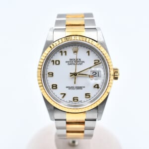 ロレックス デイトジャスト 白文字盤 SS×YG/AT 16233 買取実績【買取日：2026年2月8日】