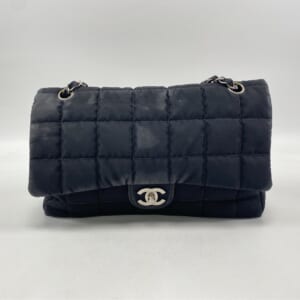 シャネル チョコバー チェーンショルダーバッグ ナイロン SV金具 黒 買取実績【買取日：2026年2月22日】