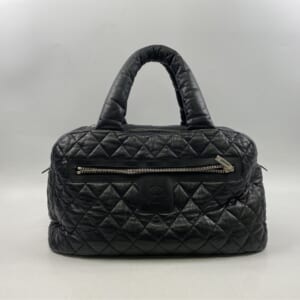 シャネル コココクーン ボストンバック SV金具 黒 買取実績【買取日：2026年2月2日】