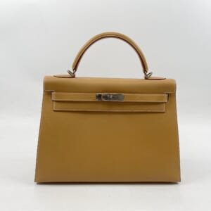 エルメス ケリー32 ナチュラル バッシュ □E刻印 SV金具 買取実績【買取日：2026年1月30日】