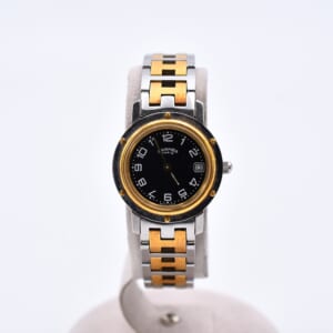 エルメス クリッパー 黒文字盤 SS×GP/QZ CL4.220 買取実績【買取日：2026年2月23日】