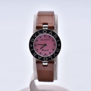 ブルガリ ビーゼロワン ピンクシェル文字盤 SS×革/QZ BZ 22 S 買取実績【買取日：2026年2月20日】