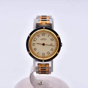 エルメス クリッパー アイボリー文字盤 SS×GP/QZ 買取実績【買取日：2026年3月16日】