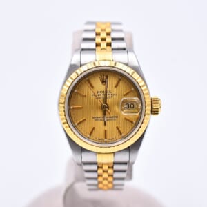 ロレックス デイトジャスト シャンパンタペストリー文字盤 SS×YG/AT 69173 買取実績【買取日：2026年2月8日】