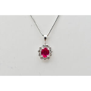 ルビー ネックレス K18WG R0.4ct D0.22ct 買取実績【買取日：2026年2月1日】